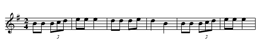 Rogue's March - staff notation