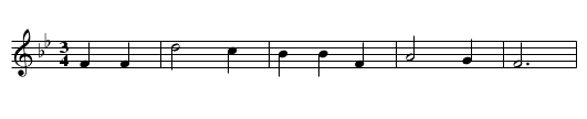 Roll, Alabama, Roll - staff notation