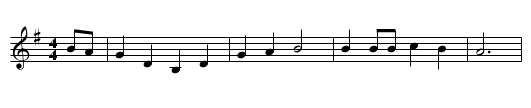 Roll, Alabama, Roll - staff notation
