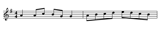 Roll Her in the Rushes - staff notation