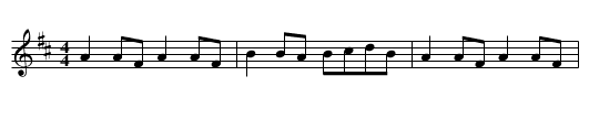 Roll Her on the Hill - staff notation