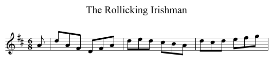 Rollicking Irishman, The - staff notation