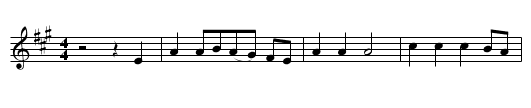 Rolling Down to Old Mohee - staff notation