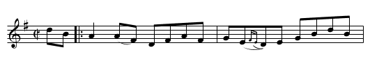 Rolling On The Ryegrass  (reel) 1553 - staff notation