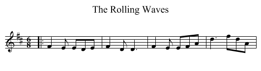Rolling Waves, The  - staff notation