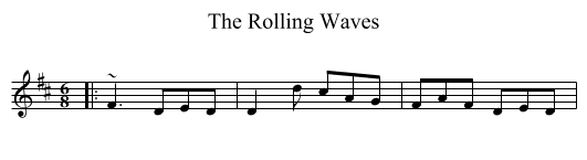 Rolling Waves, The  - staff notation