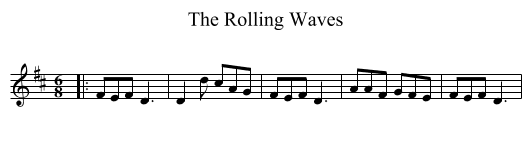 Rolling Waves, The  - staff notation