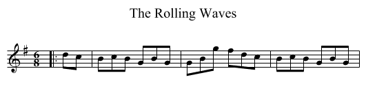Rolling Waves, The  - staff notation