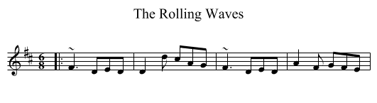 Rolling Waves, The  - staff notation