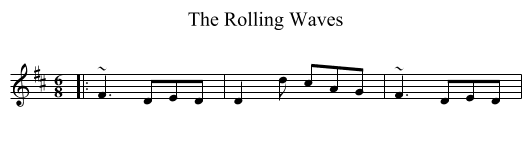 Rolling Waves, The  - staff notation