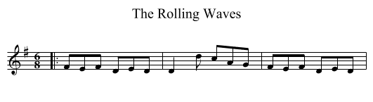 Rolling Waves, The  - staff notation