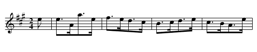 Roman Reel. ASH.12 - staff notation