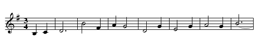Rona's Voe - staff notation