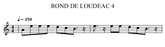 ROND DE LOUDEAC 4 - staff notation