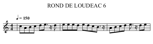 ROND DE LOUDEAC 6 - staff notation
