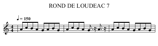 ROND DE LOUDEAC 7 - staff notation