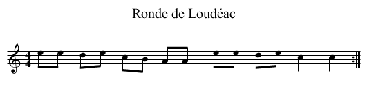 Ronde de Loudéac - staff notation