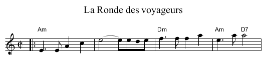 Ronde des voyageurs, La - staff notation