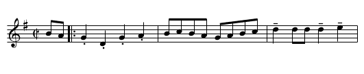 Rondeau - staff notation