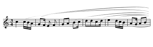 Rondeau - staff notation