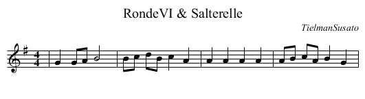 RondeVI & Salterelle - staff notation