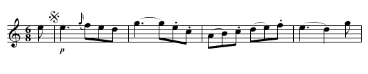 RONDO Allegretto - staff notation