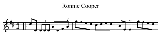 Ronnie Cooper - staff notation