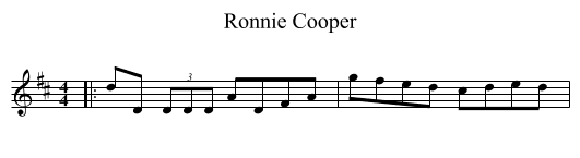 Ronnie Cooper - staff notation