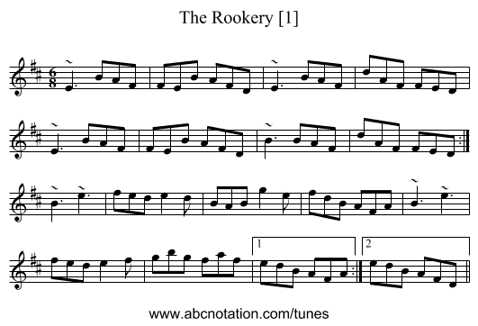 Rookery [1], The - staff notation