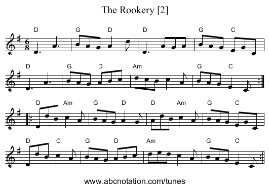 Rookery [2], The - staff notation