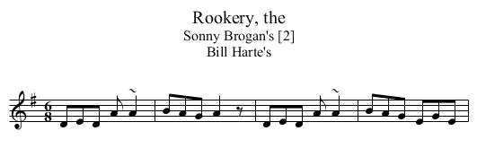 Rookery, the - staff notation