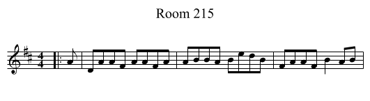 Room 215 - staff notation