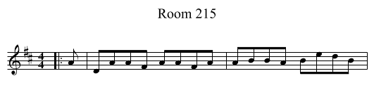 Room 215 - staff notation