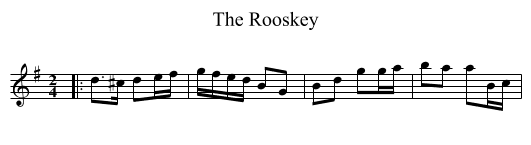 Rooskey, The  - staff notation