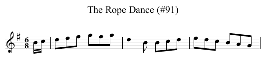 Rope Dance (#91), The - staff notation