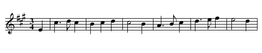 Røragen Valsen - staff notation