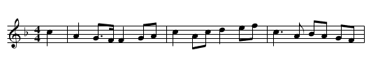 Rorate - staff notation