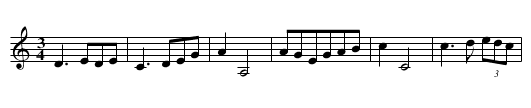 Rorie Dall’s sister’s Lament - staff notation