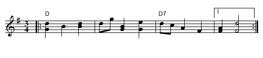 Rorospols - staff notation