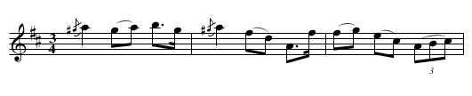 Rørospols - staff notation