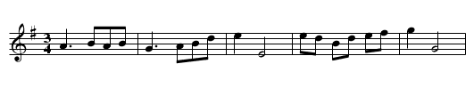 Rory Dall's Sister's Lament - staff notation