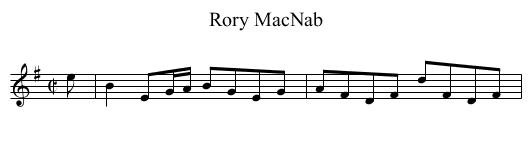 Rory MacNab - staff notation