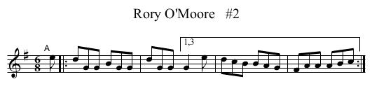 Rory O'Moore   #2 - staff notation