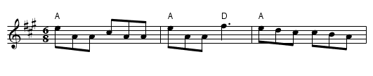 Rory O'More - staff notation