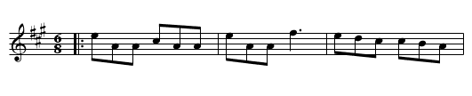 Rory O'More - staff notation