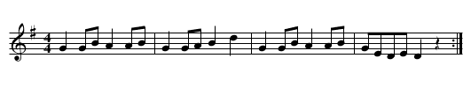 Ros Fhíonnáin - staff notation