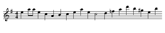 rosalie - staff notation