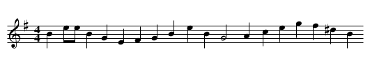 rosalie - staff notation