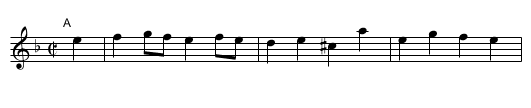 ROSAMOND'S POND - staff notation