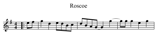Roscoe - staff notation
